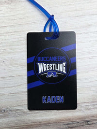 Wrestling Team Sports Bag Tag
