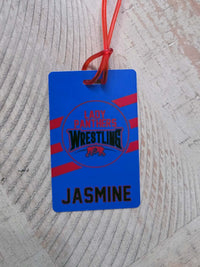 Wrestling Team Sports Bag Tag