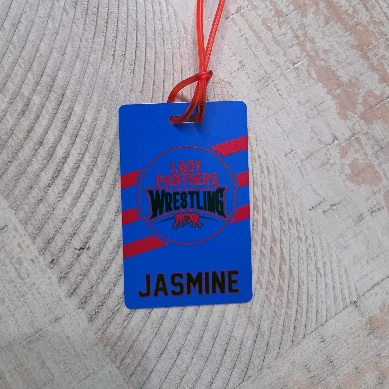 Wrestling Team Sports Bag Tag
