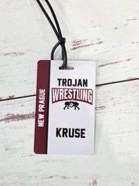 Wrestling Team Sports Bag Tag