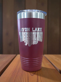 Wrestling School Mascot - Engraved Polar Camel Tumbler or Water Bottle