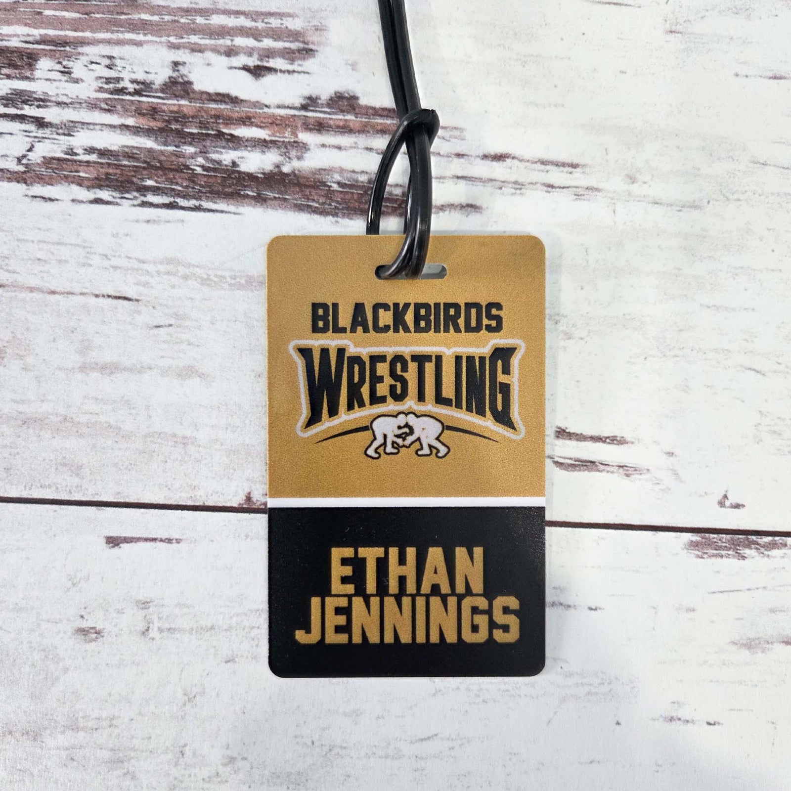Wrestling Team Sports Bag Tag