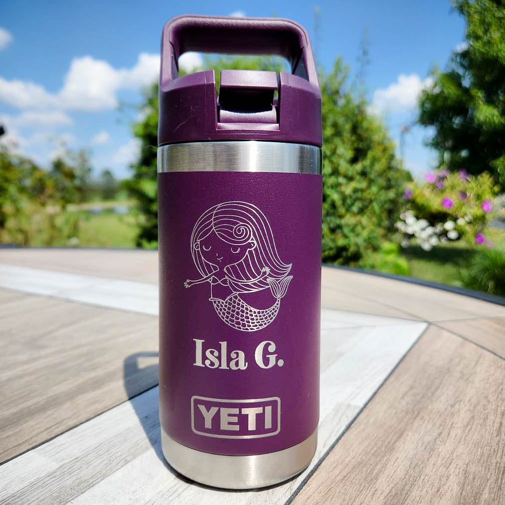 Personalized Engraved YETI 12oz Kids Water Bottle-2