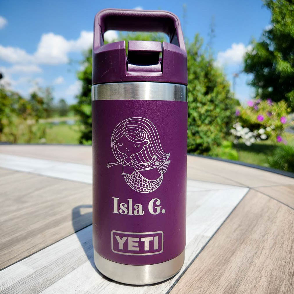 YETI Rambler Jr. 12 oz Kids Bottle with Straw Cap-Nordic Purple