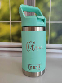 Personalized Engraved 12oz YETI Kids Water Bottle