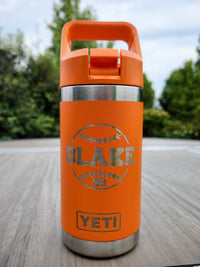 Personalized Engraved 12oz YETI Kids Water Bottle