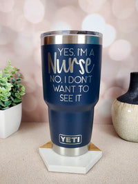 Nurse Engraved YETI Tumbler