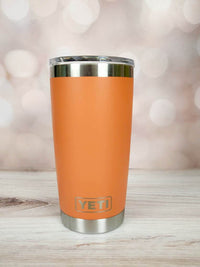 We Love Because He First Loved Us Scripture Engraved YETI Tumbler