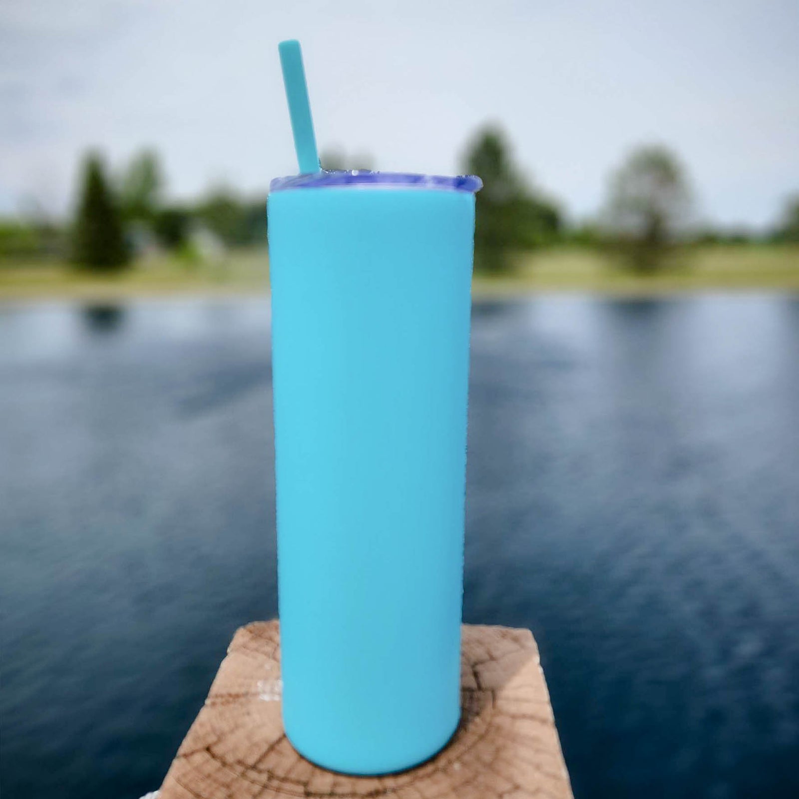 Happy Camper Engraved 20oz Skinny Tumbler