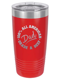 All American Grade A Dad - Engrave 20oz Red Polar Camel Tumbler - Sunny Box
