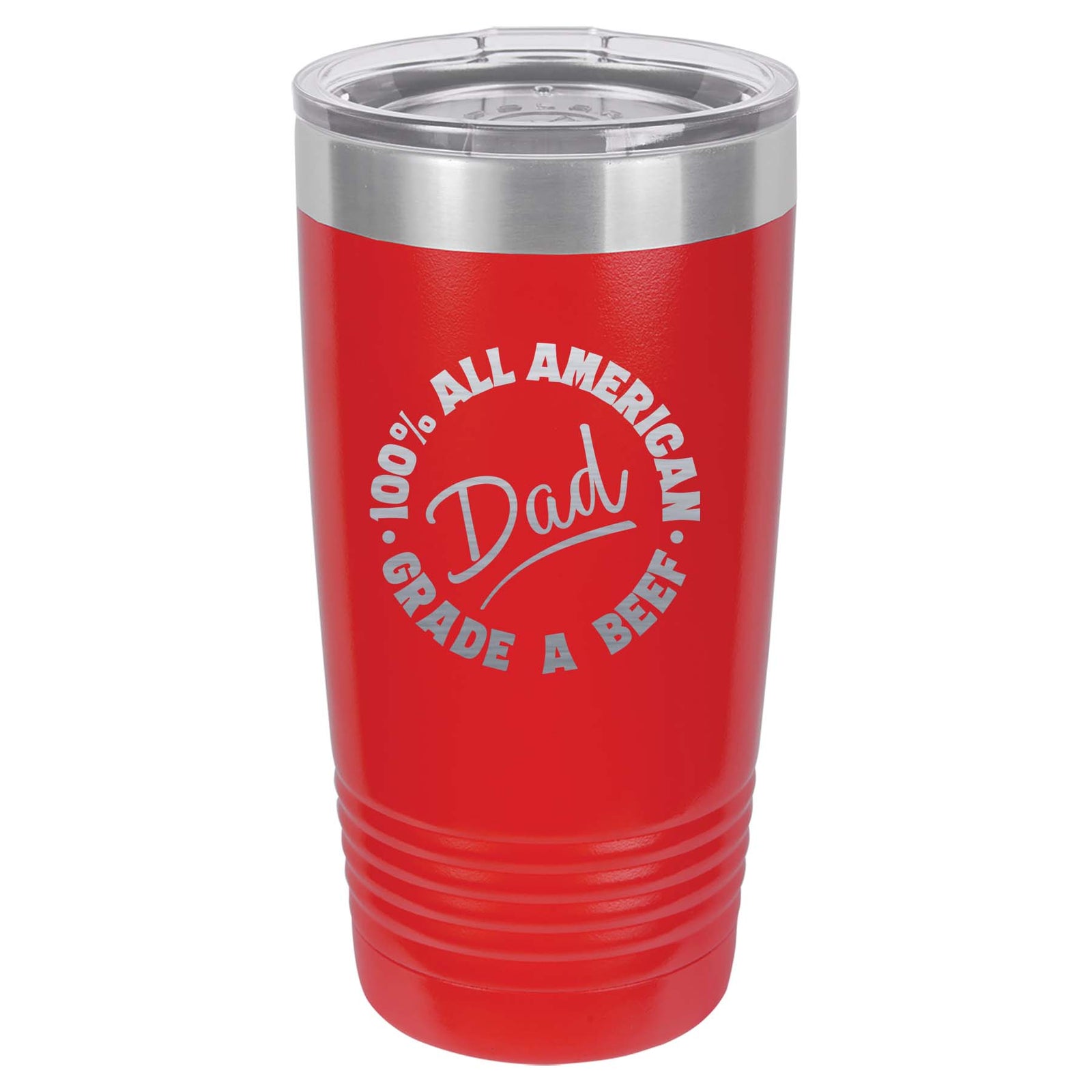 All American Grade A Dad - Engrave 20oz Red Polar Camel Tumbler - Sunny Box