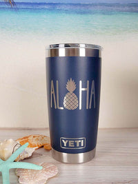Aloha Pineapple - Engraved YETI Tumbler