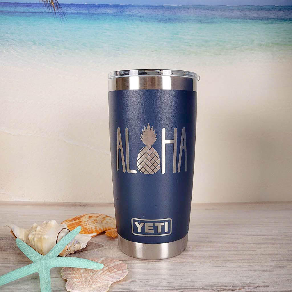 Aloha Pineapple - Engraved YETI Tumbler