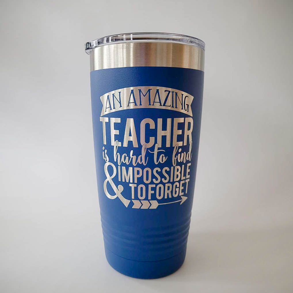 An Amazing Teacher Is Hard to Find - Engraved Polar Camel Tumbler
