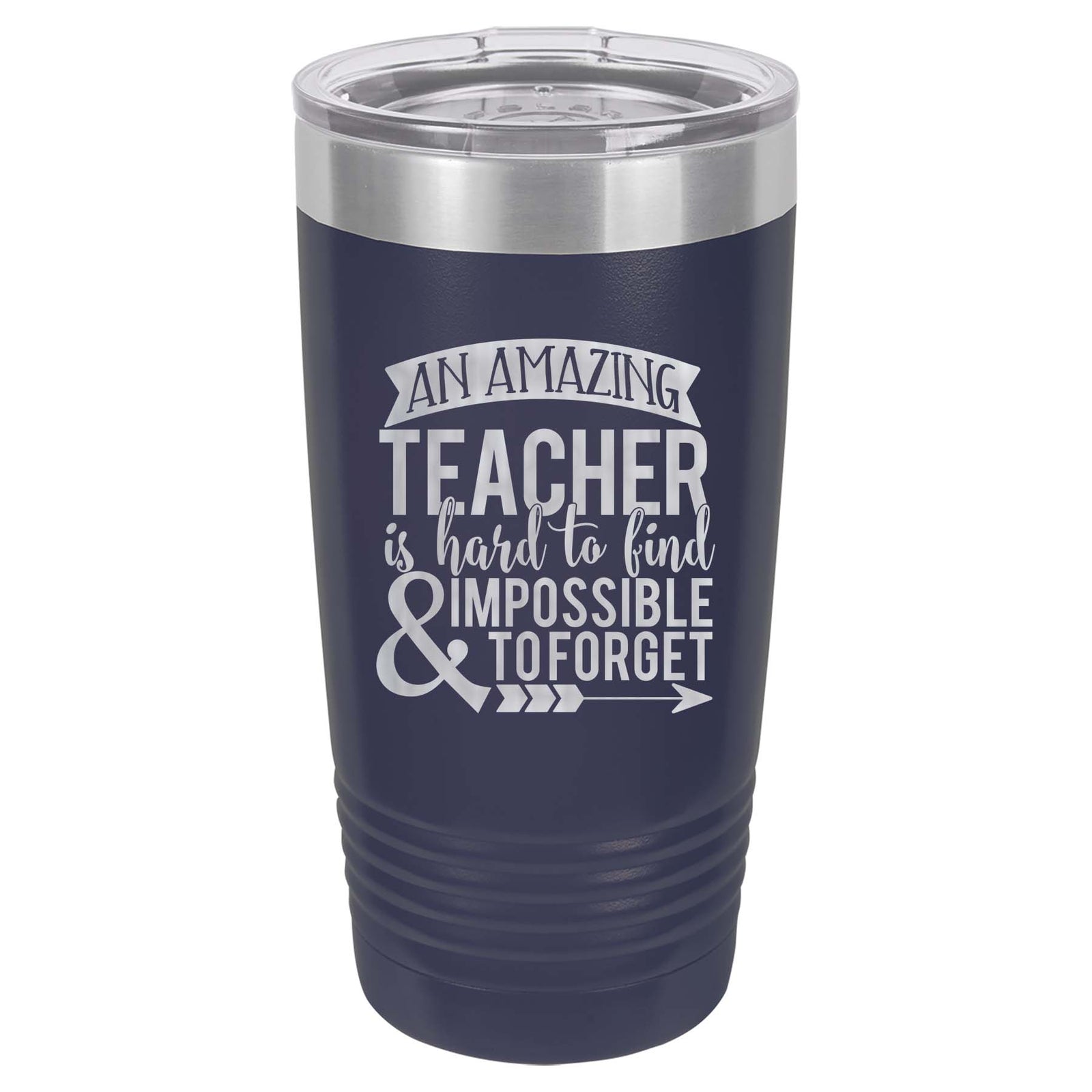 An Amazing Teacher is Hard To Find - Polar Camel 20oz Navy Tumbler - Sunny Box