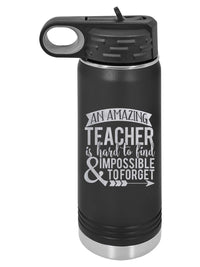 An Amazing Teacher is Hard To Find - Polar Camel 32oz Black Water Bottle - Sunny Box