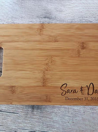 Personalized Engraved Bamboo Cutting Board - Sunny Box