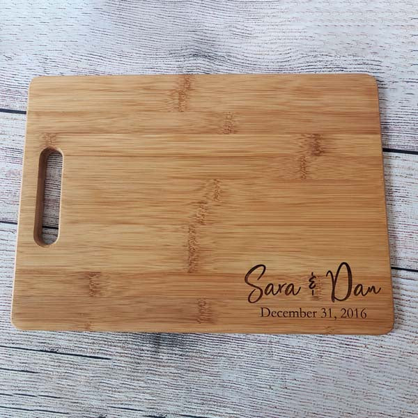 Personalized Engraved Bamboo Cutting Board - Sunny Box