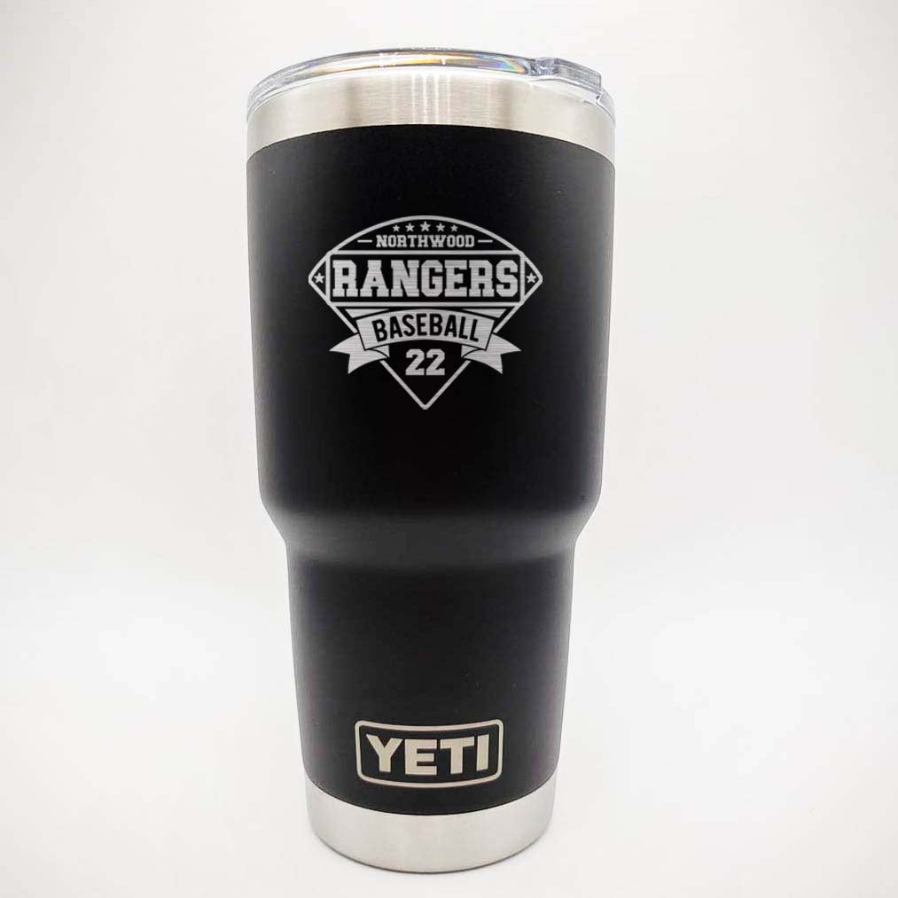 Baseball School Mascot - Engraved YETI Tumbler