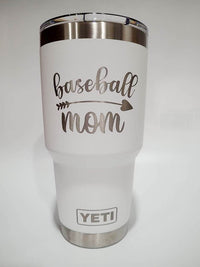 Baseball Mom - Engraved YETI Tumbler