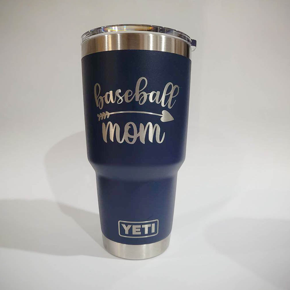 Baseball Mom - Engraved YETI Tumbler