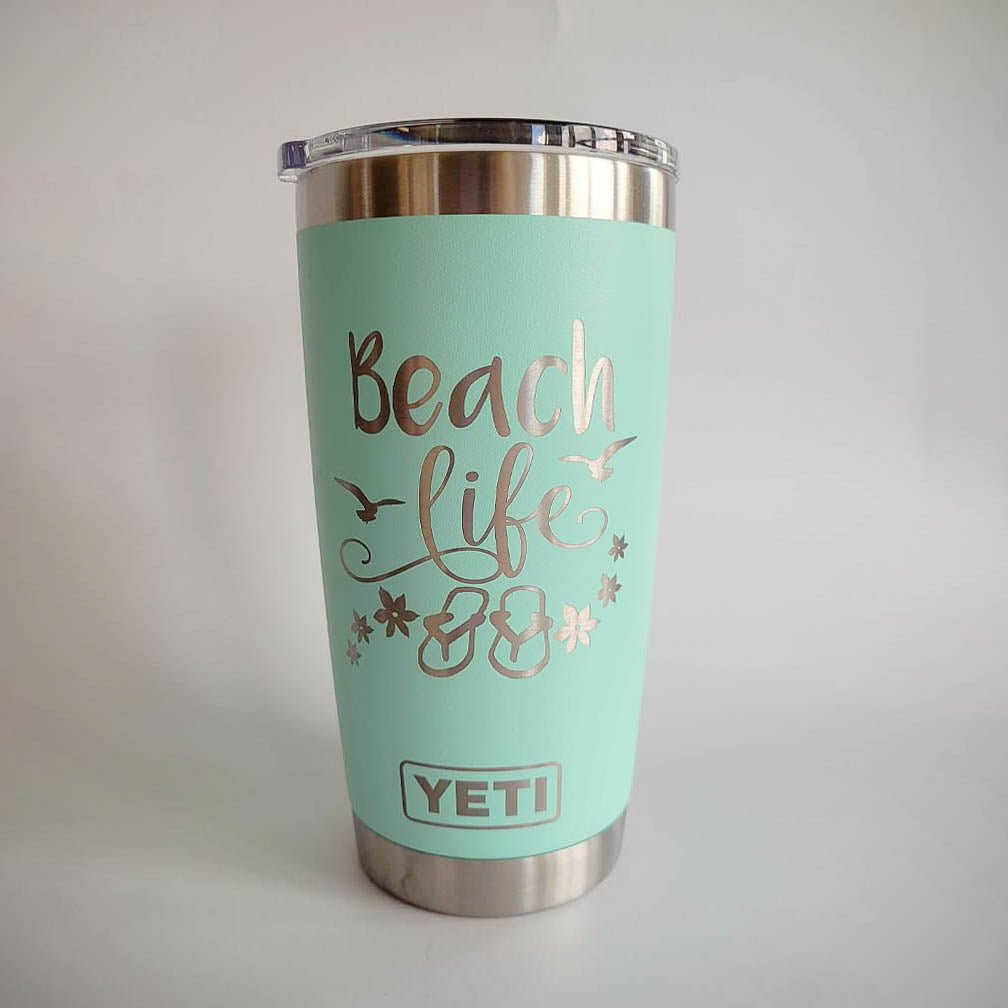 Beach Life - Engraved YETI Tumbler