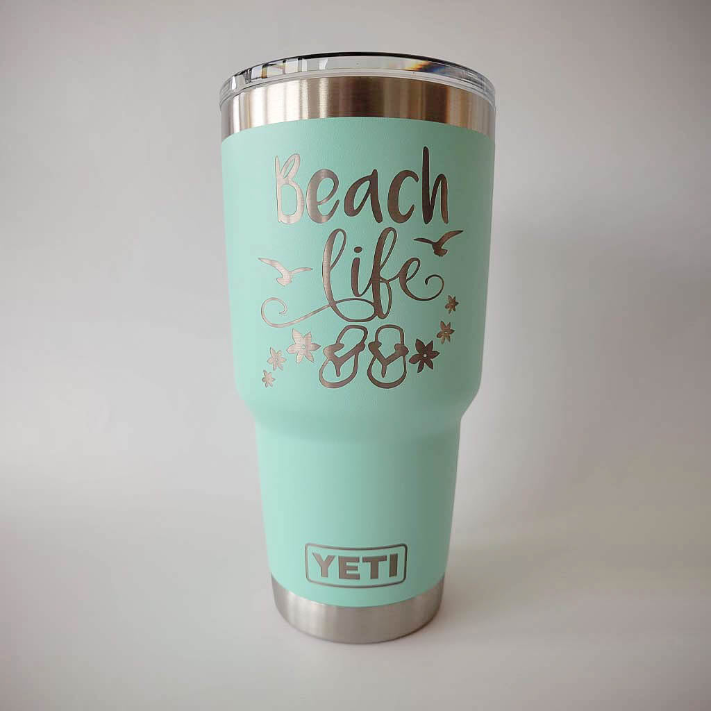 Life is Better on the Water Custom Engraved YETI Tumbler – Sunny Box