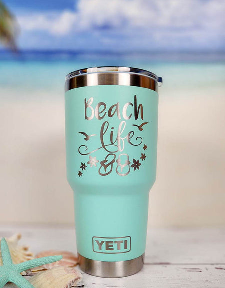 Beach Life - Engraved YETI Tumbler