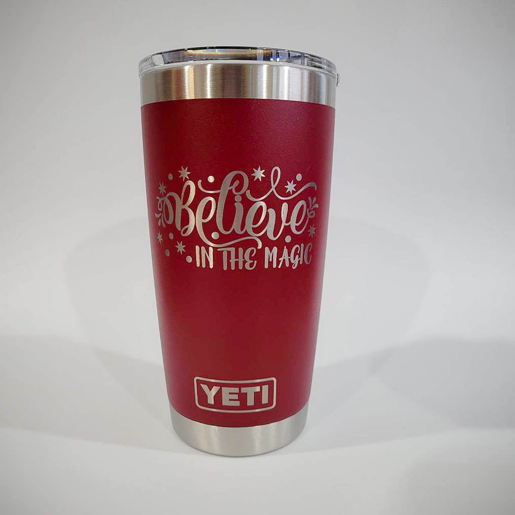 Believe in the Magic - Christmas Engraved YETI Tumbler