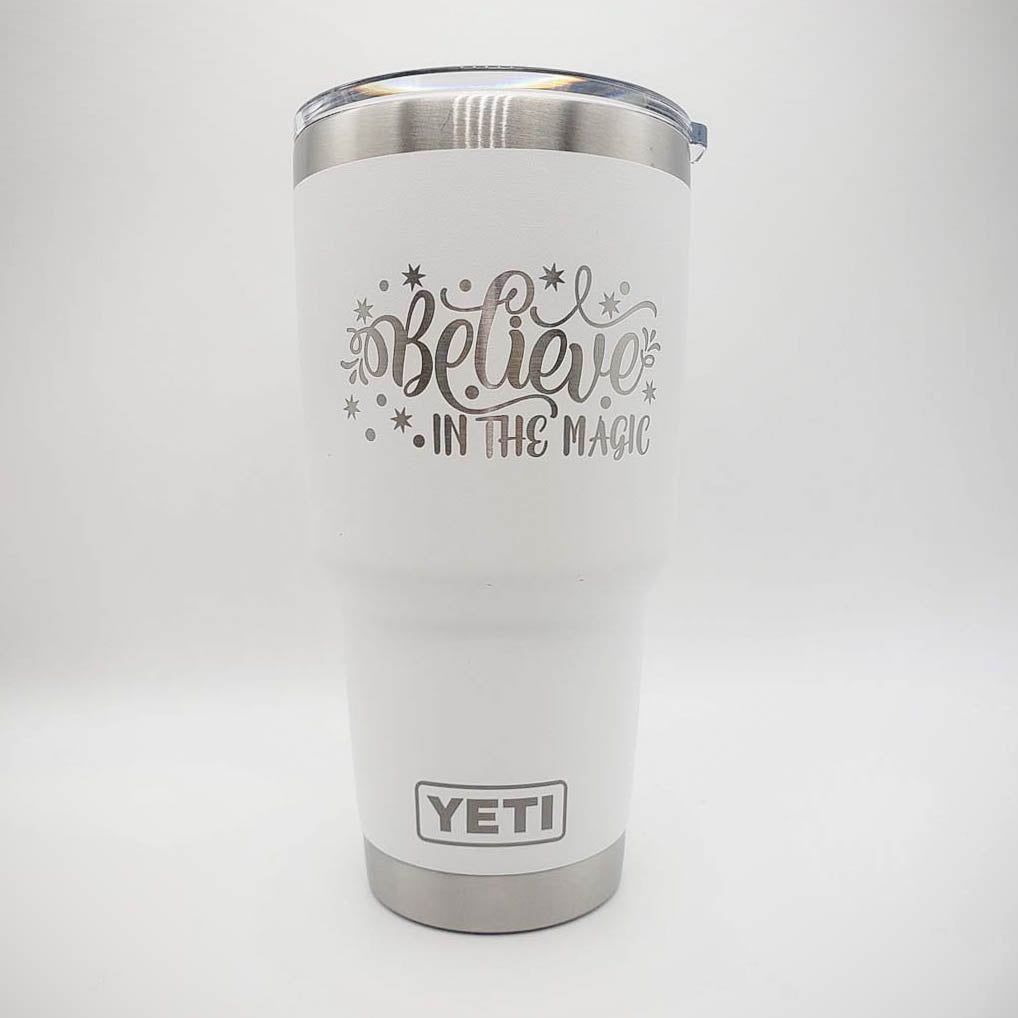 Believe in the Magic - Christmas Engraved YETI Tumbler
