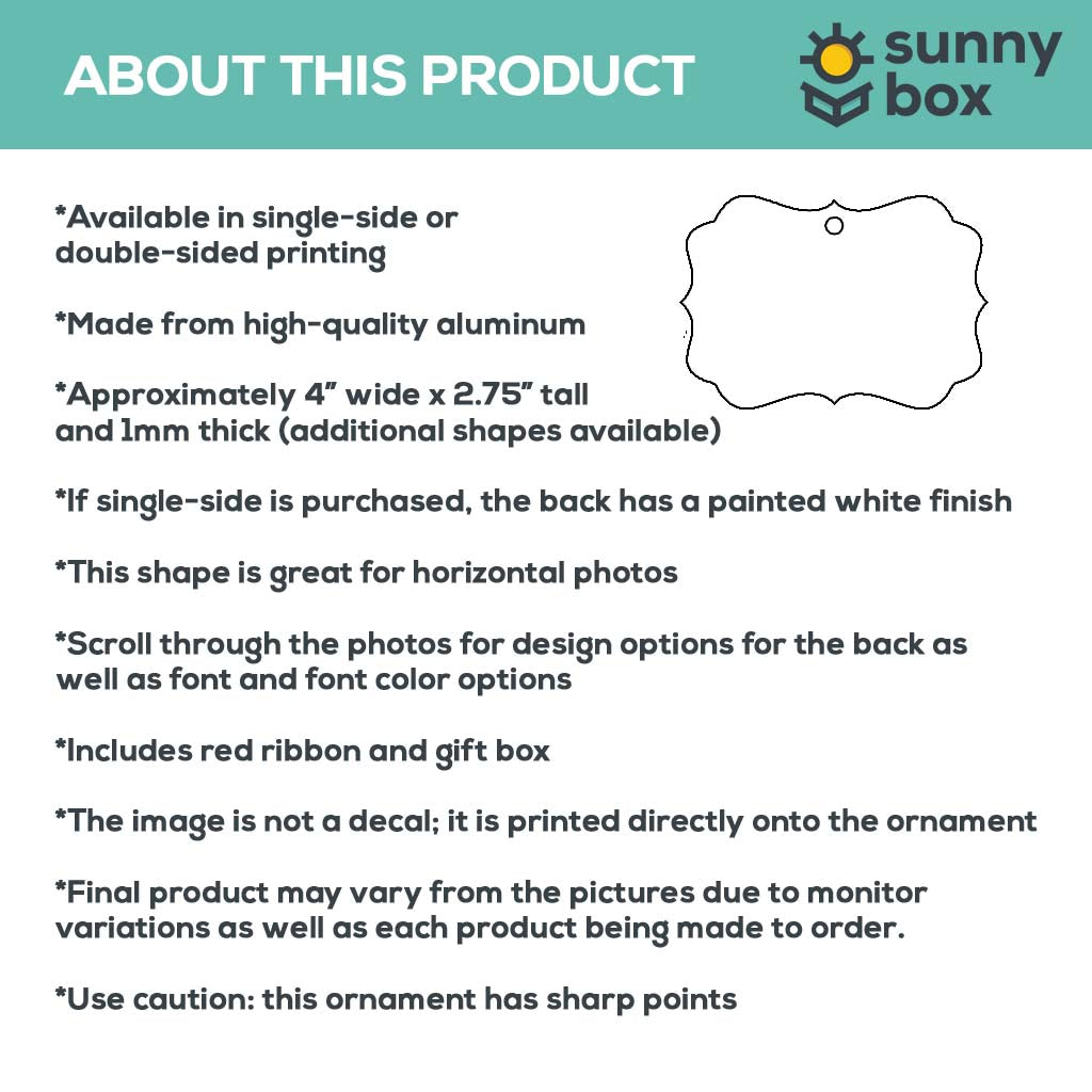 New Baby - Pink Baby Stats Personalized Photo Ornament