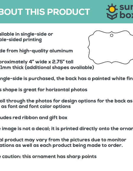 Photo Ornament - Personalized with your own photo!