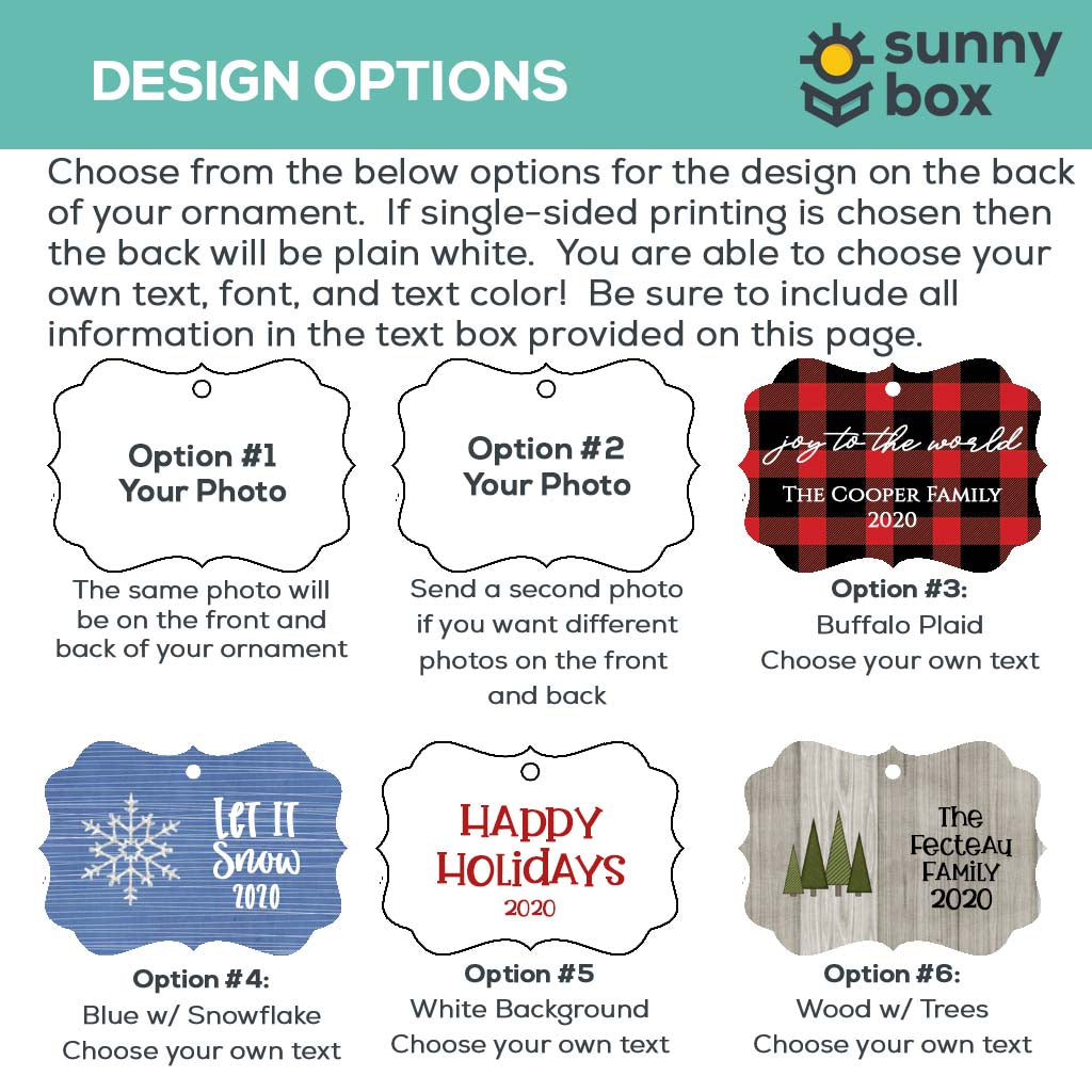 Photo Ornament - Personalized with your own photo!