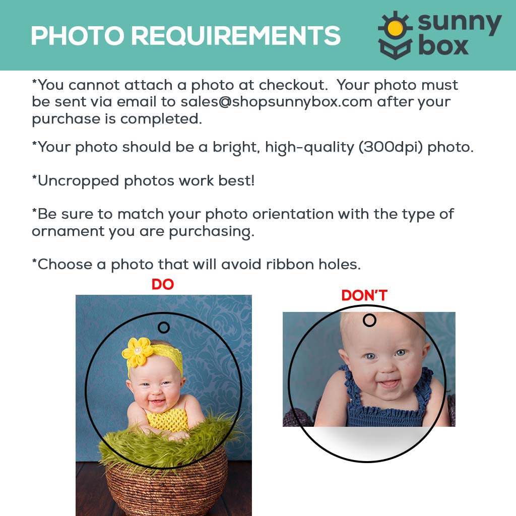 Photo Ornament - Personalized with your own photo!