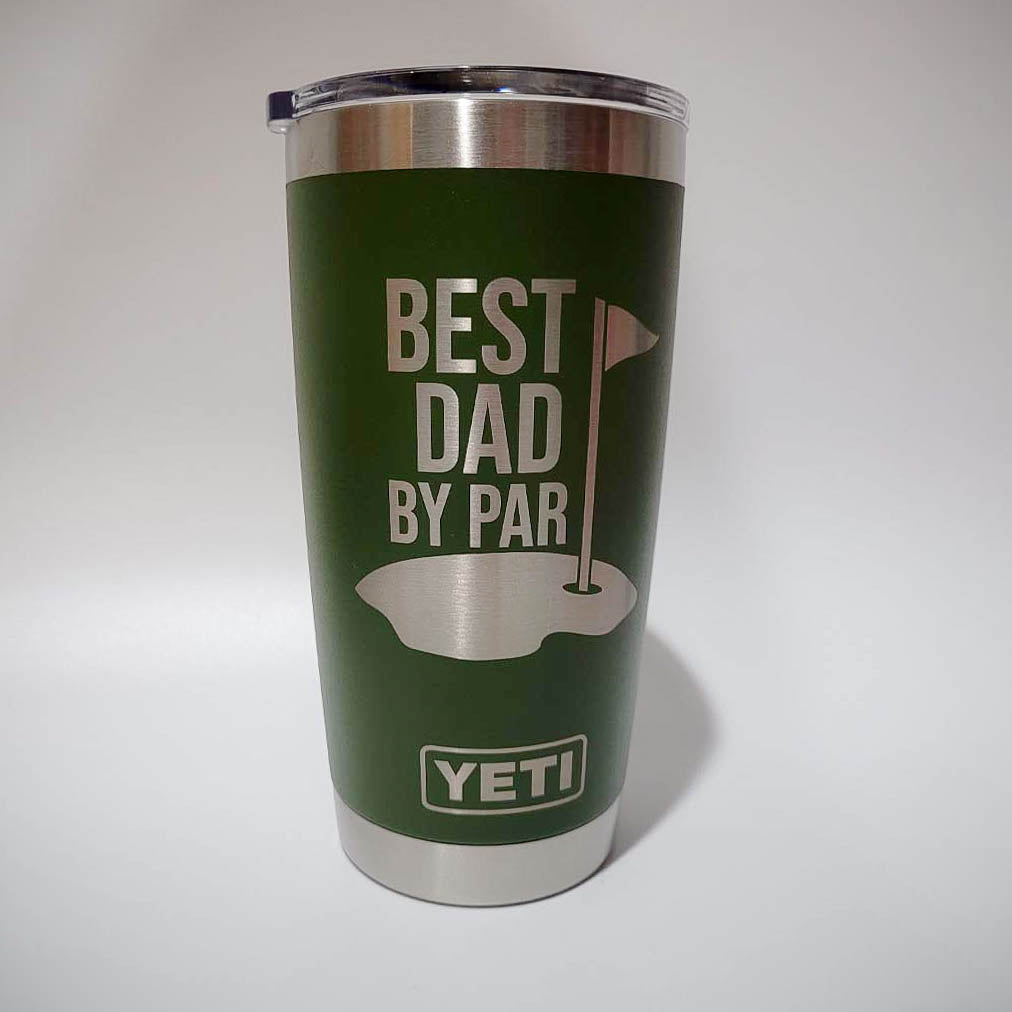 Best Dad By Par - Custom Engraved YETI