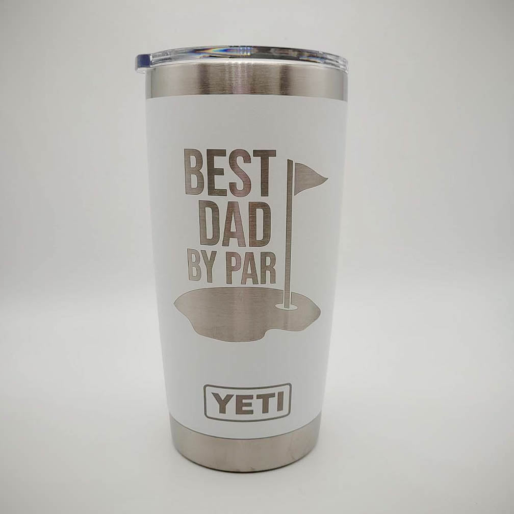 Best Dad By Par - Custom Engraved YETI