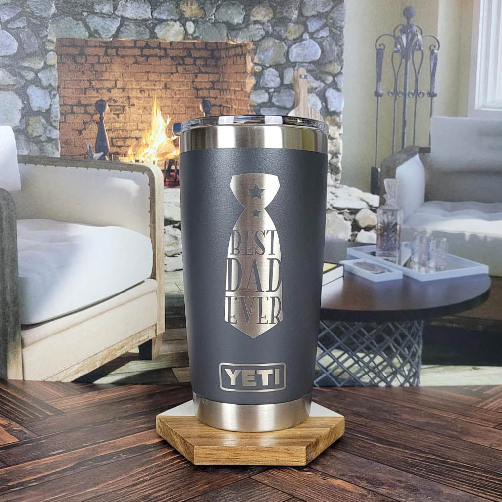 Best Dad Ever Engraved YETI Tumbler