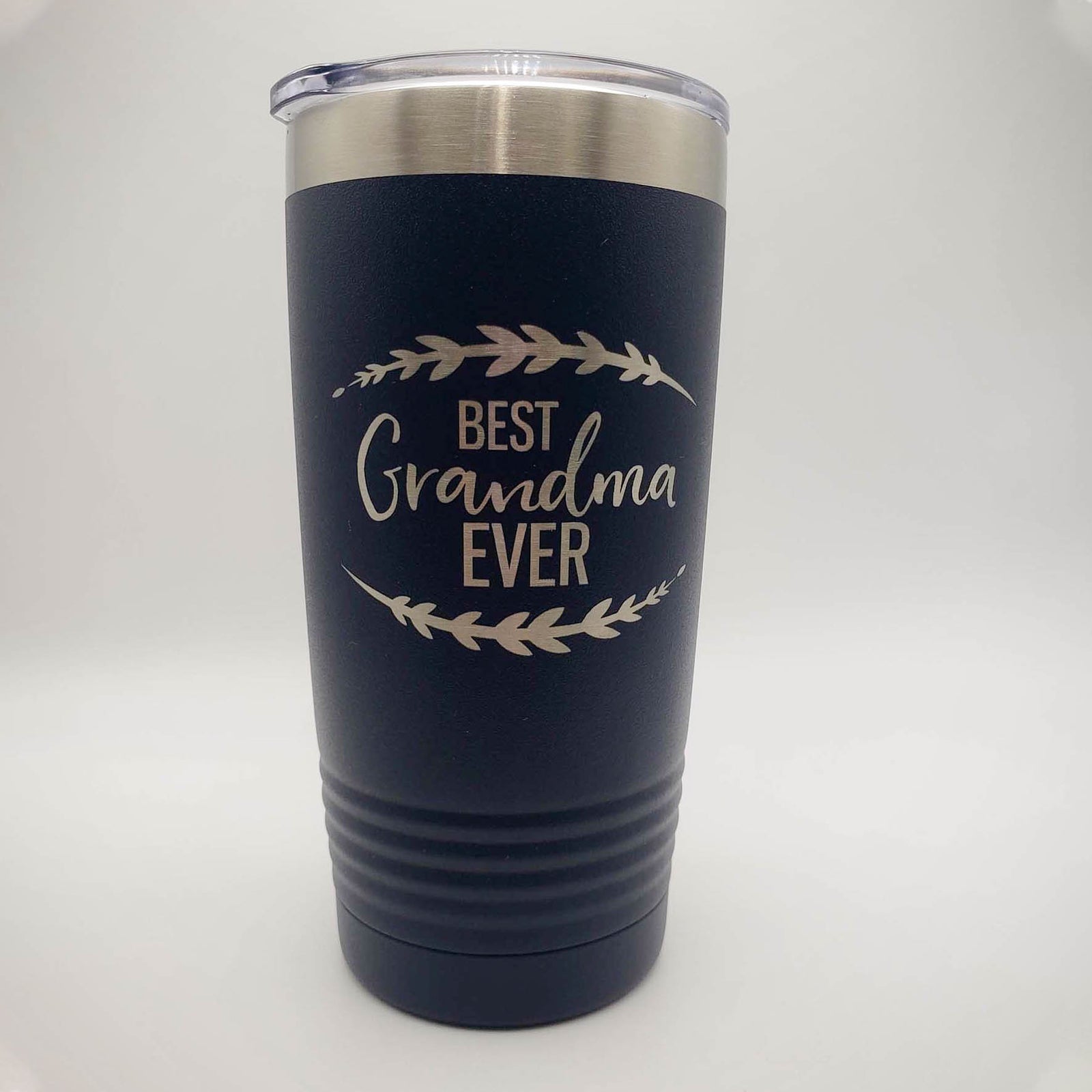 Best Grandma Ever - Engraved 20oz Navy Polar Camel Tumbler by Sunny Box