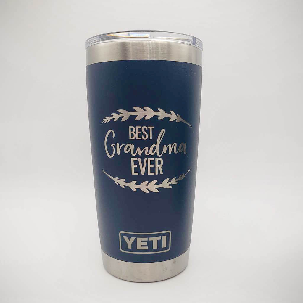 Best Grandma Ever Engraved YETI Tumbler