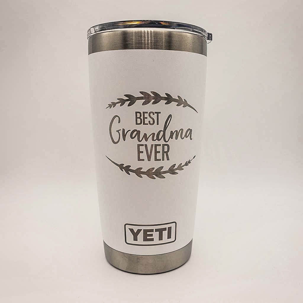 Best Grandma Ever Engraved YETI Tumbler