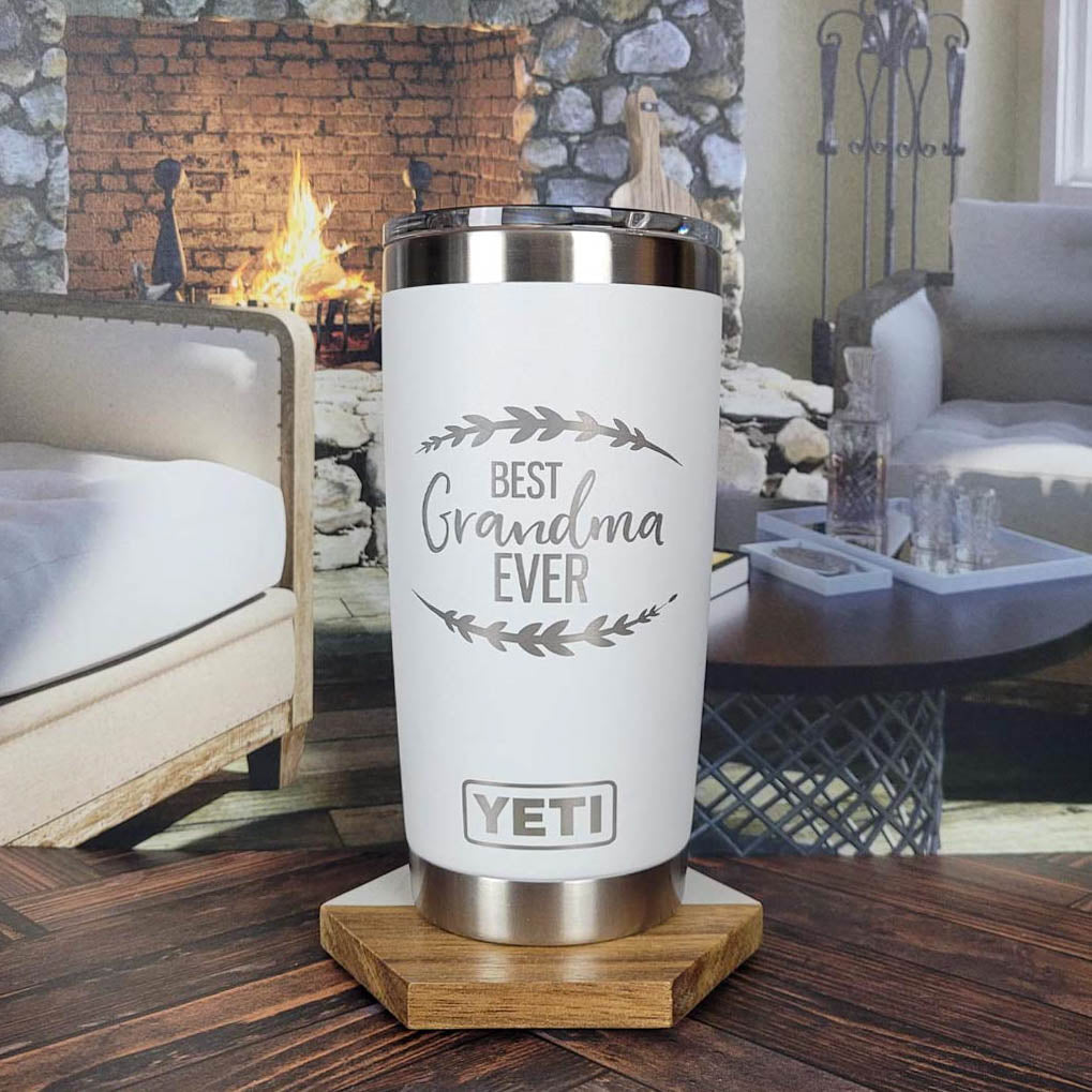 Best Grandma Ever Engraved YETI Tumbler