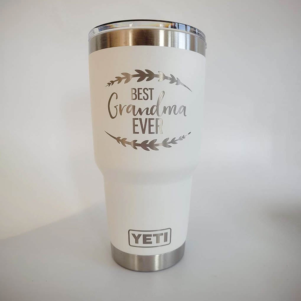 Best Grandma Ever Engraved YETI Tumbler