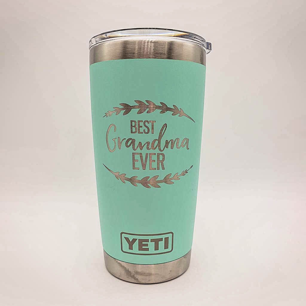 Best Grandma Ever Engraved YETI Tumbler