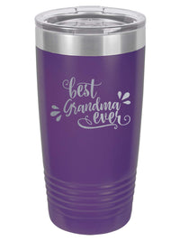 Best Grandma Ever - Engraved 20oz Purple Polar Camel Tumbler - Sunny Box