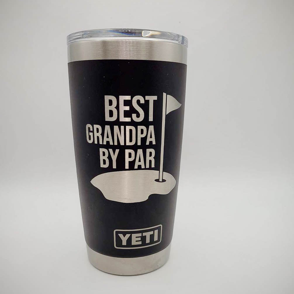 Best Grandpa By Par - Custom Engraved YETI