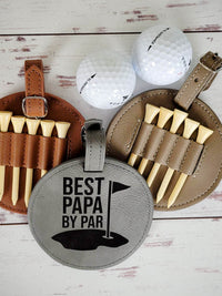 Personalized Golf Bag Tag Tee Holder by Sunny Box
