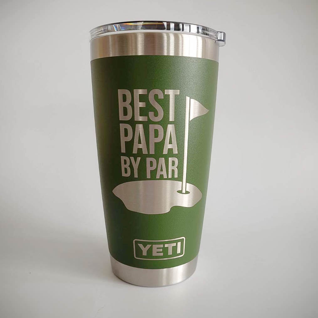 Best Papa By Par - Custom Engraved YETI