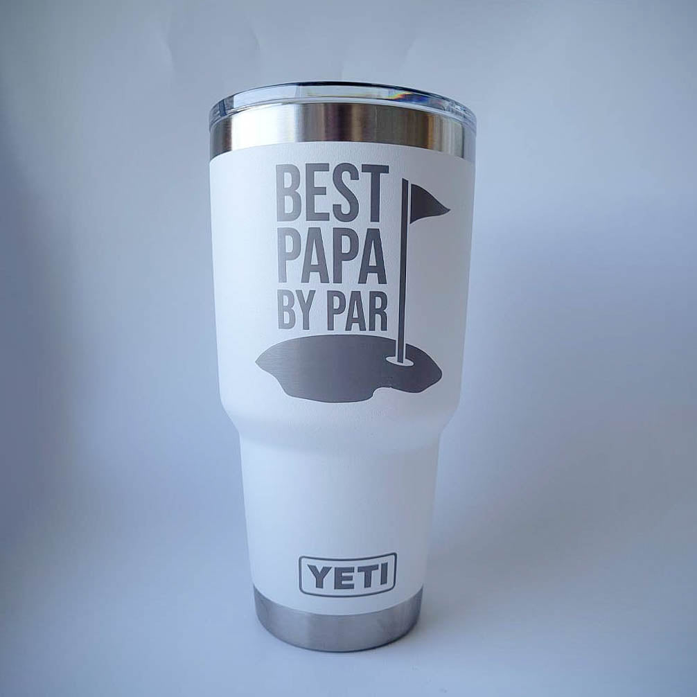 Custom Yeti 14oz Camp Mug PAPA Bear Laser Engraved - Small Batch