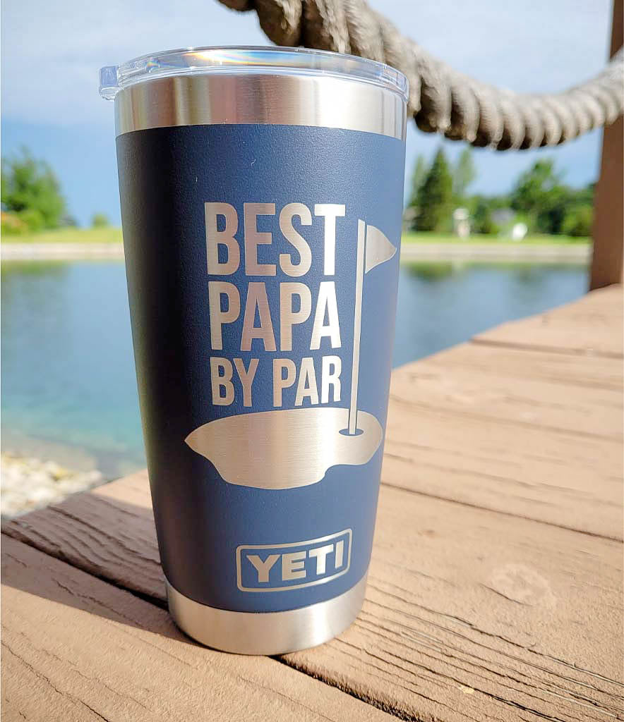 Best Papa By Par - Custom Engraved YETI