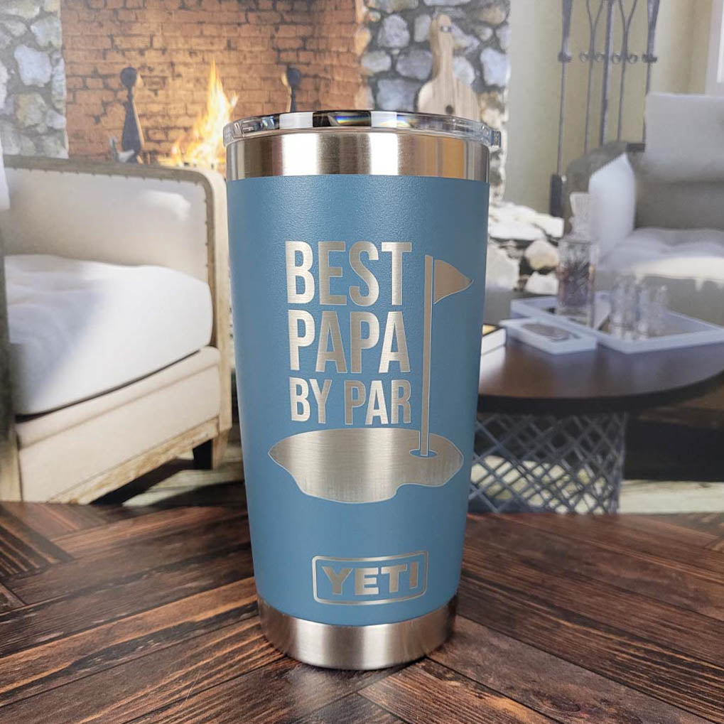 Best Papa By Par - Custom Engraved YETI